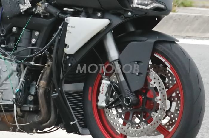 Norton V4 test mule spotted confirming teaser design